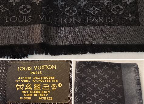 louis vuitton scarf tag authentic vs fake|louis vuitton knock off scarf.